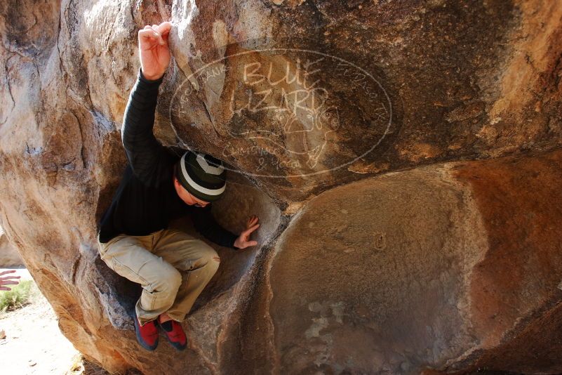 Bouldering in Hueco Tanks on 03/31/2019 with Blue Lizard Climbing and Yoga

Filename: SRM_20190331_1117370.jpg
Aperture: f/5.6
Shutter Speed: 1/250
Body: Canon EOS-1D Mark II
Lens: Canon EF 16-35mm f/2.8 L