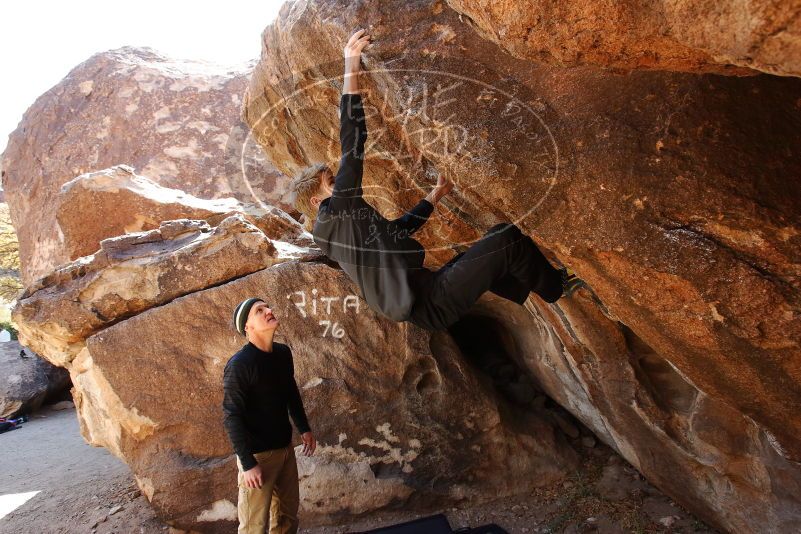 Bouldering in Hueco Tanks on 03/31/2019 with Blue Lizard Climbing and Yoga

Filename: SRM_20190331_1132340.jpg
Aperture: f/5.6
Shutter Speed: 1/250
Body: Canon EOS-1D Mark II
Lens: Canon EF 16-35mm f/2.8 L