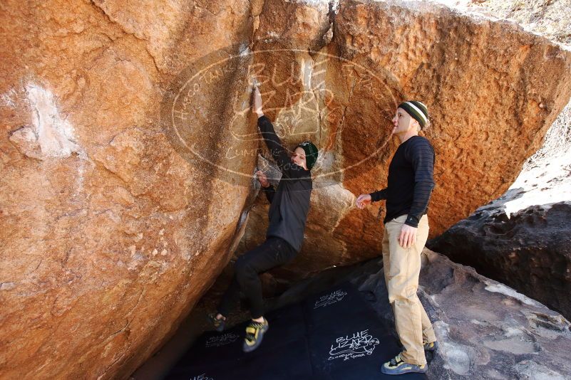 Bouldering in Hueco Tanks on 03/31/2019 with Blue Lizard Climbing and Yoga

Filename: SRM_20190331_1210480.jpg
Aperture: f/5.6
Shutter Speed: 1/250
Body: Canon EOS-1D Mark II
Lens: Canon EF 16-35mm f/2.8 L