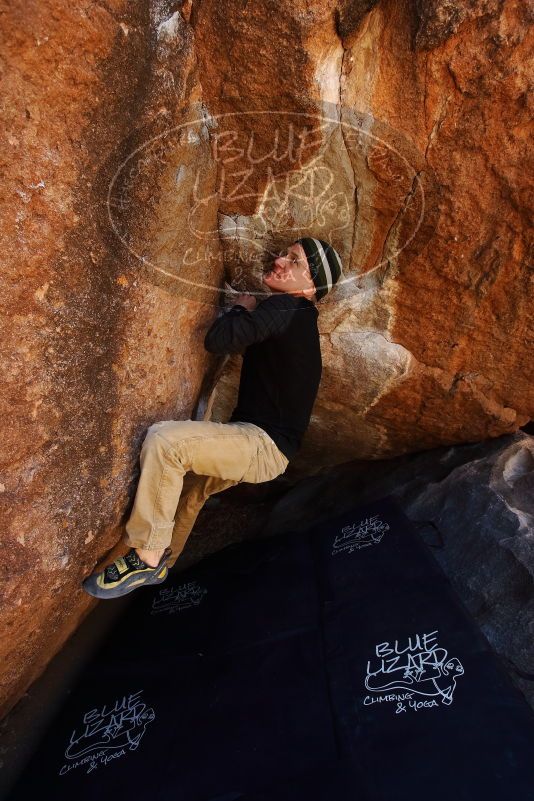 Bouldering in Hueco Tanks on 03/31/2019 with Blue Lizard Climbing and Yoga

Filename: SRM_20190331_1214530.jpg
Aperture: f/5.6
Shutter Speed: 1/250
Body: Canon EOS-1D Mark II
Lens: Canon EF 16-35mm f/2.8 L