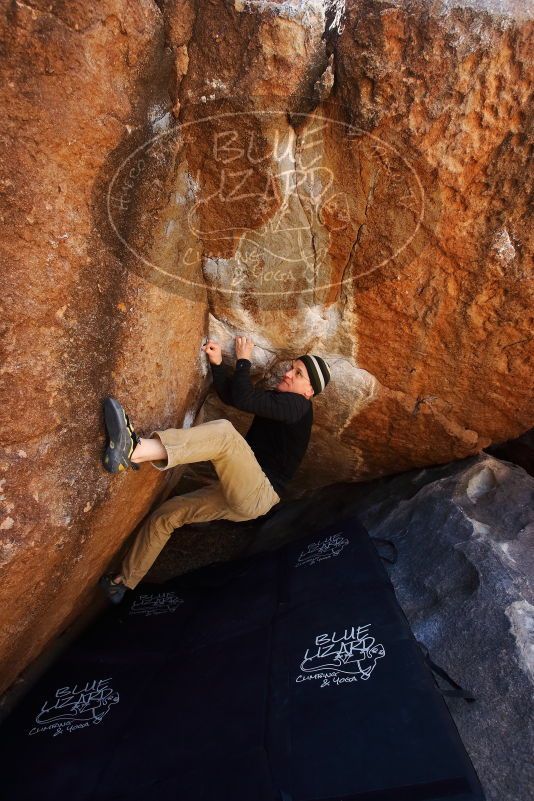 Bouldering in Hueco Tanks on 03/31/2019 with Blue Lizard Climbing and Yoga

Filename: SRM_20190331_1223130.jpg
Aperture: f/5.6
Shutter Speed: 1/250
Body: Canon EOS-1D Mark II
Lens: Canon EF 16-35mm f/2.8 L