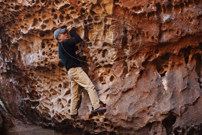 Bouldering in Hueco Tanks on 03/31/2019 with Blue Lizard Climbing and Yoga

Filename: SRM_20190331_1515030.jpg
Aperture: f/2.8
Shutter Speed: 1/100
Body: Canon EOS-1D Mark II
Lens: Canon EF 50mm f/1.8 II
