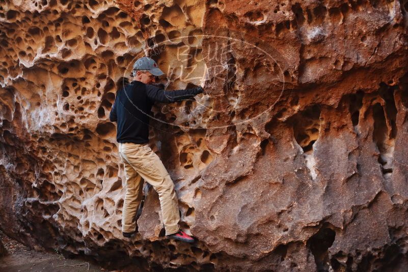 Bouldering in Hueco Tanks on 03/31/2019 with Blue Lizard Climbing and Yoga

Filename: SRM_20190331_1515040.jpg
Aperture: f/2.8
Shutter Speed: 1/100
Body: Canon EOS-1D Mark II
Lens: Canon EF 50mm f/1.8 II