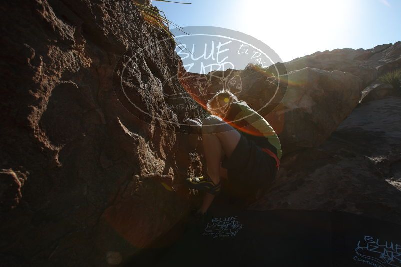 Bouldering in Hueco Tanks on 03/31/2019 with Blue Lizard Climbing and Yoga

Filename: SRM_20190331_1655370.jpg
Aperture: f/5.6
Shutter Speed: 1/320
Body: Canon EOS-1D Mark II
Lens: Canon EF 16-35mm f/2.8 L
