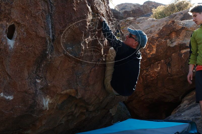 Bouldering in Hueco Tanks on 03/31/2019 with Blue Lizard Climbing and Yoga

Filename: SRM_20190331_1704460.jpg
Aperture: f/5.6
Shutter Speed: 1/250
Body: Canon EOS-1D Mark II
Lens: Canon EF 50mm f/1.8 II
