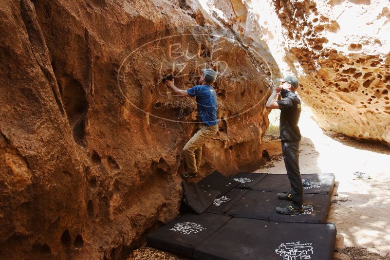 Bouldering in Hueco Tanks on 04/05/2019 with Blue Lizard Climbing and Yoga

Filename: SRM_20190405_1127580.jpg
Aperture: f/5.6
Shutter Speed: 1/100
Body: Canon EOS-1D Mark II
Lens: Canon EF 16-35mm f/2.8 L