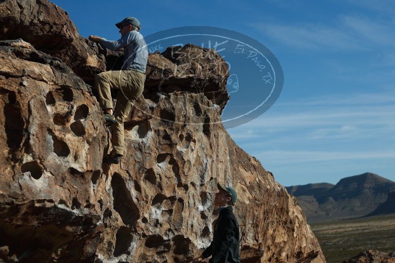 Bouldering in Hueco Tanks on 04/06/2019 with Blue Lizard Climbing and Yoga

Filename: SRM_20190406_0853100.jpg
Aperture: f/4.0
Shutter Speed: 1/1000
Body: Canon EOS-1D Mark II
Lens: Canon EF 50mm f/1.8 II