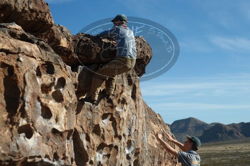 Bouldering in Hueco Tanks on 04/06/2019 with Blue Lizard Climbing and Yoga

Filename: SRM_20190406_0901150.jpg
Aperture: f/4.0
Shutter Speed: 1/800
Body: Canon EOS-1D Mark II
Lens: Canon EF 50mm f/1.8 II
