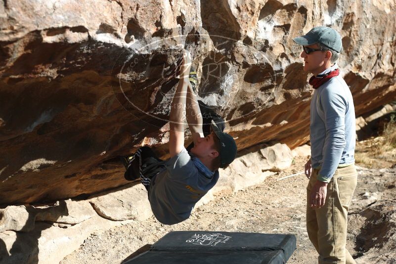 Bouldering in Hueco Tanks on 04/06/2019 with Blue Lizard Climbing and Yoga

Filename: SRM_20190406_0908120.jpg
Aperture: f/4.0
Shutter Speed: 1/400
Body: Canon EOS-1D Mark II
Lens: Canon EF 50mm f/1.8 II