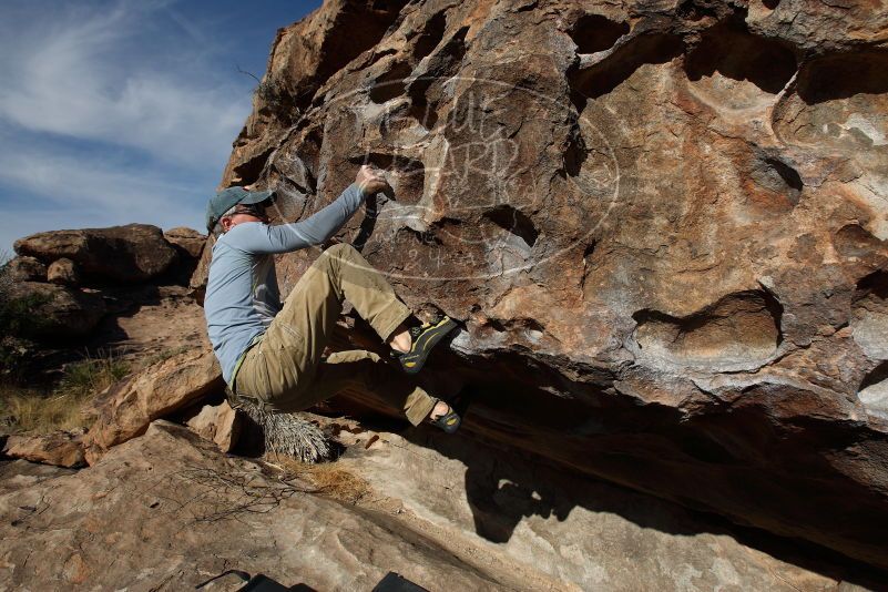 Bouldering in Hueco Tanks on 04/06/2019 with Blue Lizard Climbing and Yoga

Filename: SRM_20190406_0922130.jpg
Aperture: f/5.6
Shutter Speed: 1/640
Body: Canon EOS-1D Mark II
Lens: Canon EF 16-35mm f/2.8 L
