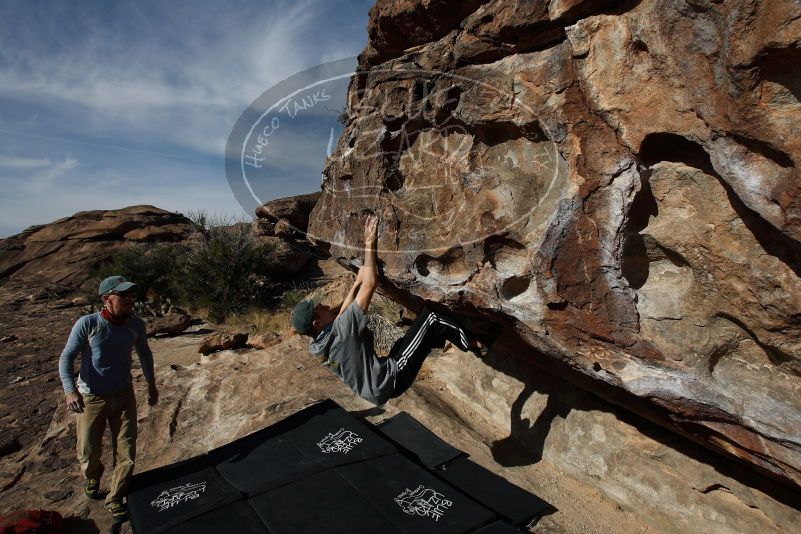 Bouldering in Hueco Tanks on 04/06/2019 with Blue Lizard Climbing and Yoga

Filename: SRM_20190406_0923320.jpg
Aperture: f/5.6
Shutter Speed: 1/640
Body: Canon EOS-1D Mark II
Lens: Canon EF 16-35mm f/2.8 L