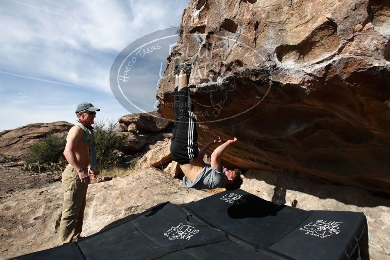 Bouldering in Hueco Tanks on 04/06/2019 with Blue Lizard Climbing and Yoga

Filename: SRM_20190406_0929410.jpg
Aperture: f/5.6
Shutter Speed: 1/320
Body: Canon EOS-1D Mark II
Lens: Canon EF 16-35mm f/2.8 L