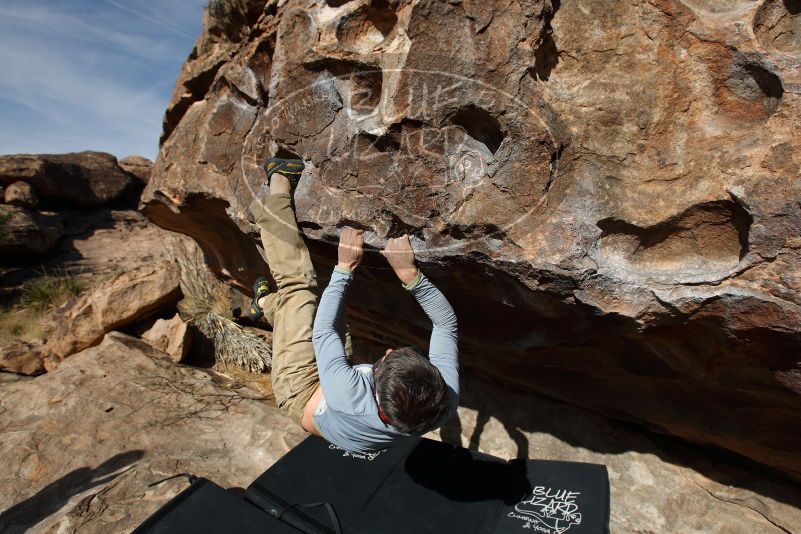 Bouldering in Hueco Tanks on 04/06/2019 with Blue Lizard Climbing and Yoga

Filename: SRM_20190406_0932370.jpg
Aperture: f/5.6
Shutter Speed: 1/400
Body: Canon EOS-1D Mark II
Lens: Canon EF 16-35mm f/2.8 L