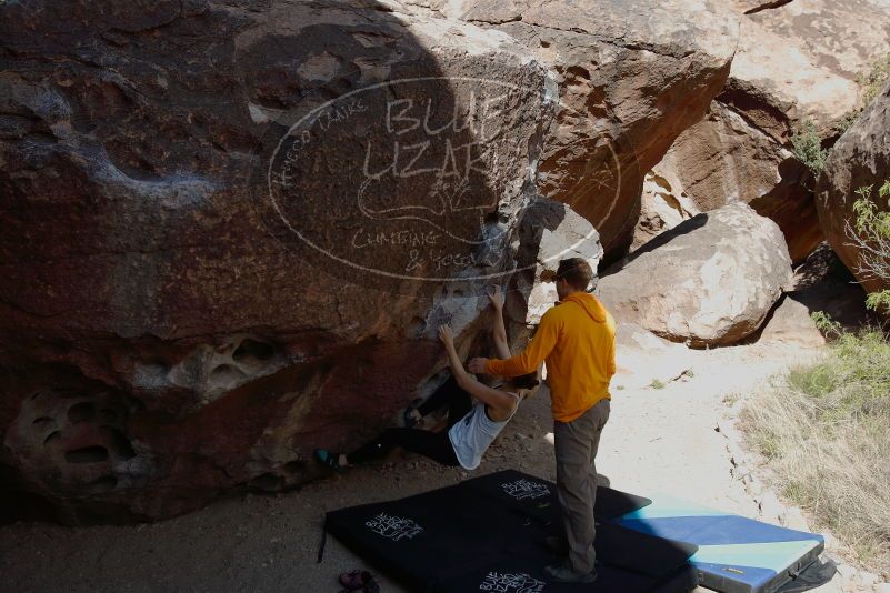 Bouldering in Hueco Tanks on 04/13/2019 with Blue Lizard Climbing and Yoga

Filename: SRM_20190413_0957220.jpg
Aperture: f/5.6
Shutter Speed: 1/320
Body: Canon EOS-1D Mark II
Lens: Canon EF 16-35mm f/2.8 L