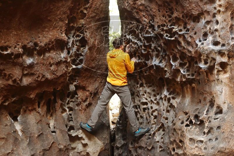 Bouldering in Hueco Tanks on 04/13/2019 with Blue Lizard Climbing and Yoga
Filename: SRM_20190413_1538140.jpg
Aperture: f/3.5
Shutter Speed: 1/160
Body: Canon EOS-1D Mark II
Lens: Canon EF 50mm f/1.8 II