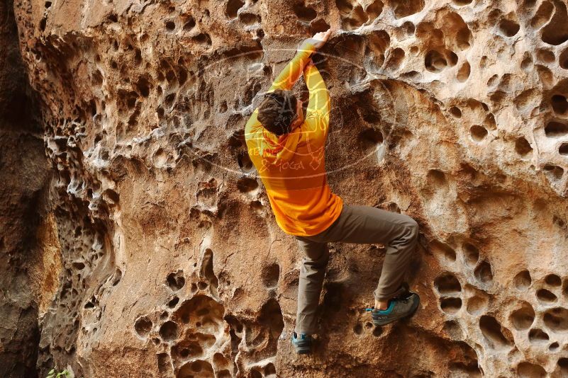 Bouldering in Hueco Tanks on 04/13/2019 with Blue Lizard Climbing and Yoga

Filename: SRM_20190413_1539000.jpg
Aperture: f/3.5
Shutter Speed: 1/160
Body: Canon EOS-1D Mark II
Lens: Canon EF 50mm f/1.8 II