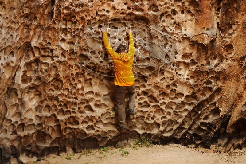Bouldering in Hueco Tanks on 04/13/2019 with Blue Lizard Climbing and Yoga

Filename: SRM_20190413_1549120.jpg
Aperture: f/4.0
Shutter Speed: 1/160
Body: Canon EOS-1D Mark II
Lens: Canon EF 50mm f/1.8 II