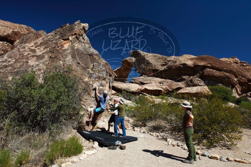 Bouldering in Hueco Tanks on 04/26/2019 with Blue Lizard Climbing and Yoga

Filename: SRM_20190426_1020270.jpg
Aperture: f/5.6
Shutter Speed: 1/250
Body: Canon EOS-1D Mark II
Lens: Canon EF 16-35mm f/2.8 L