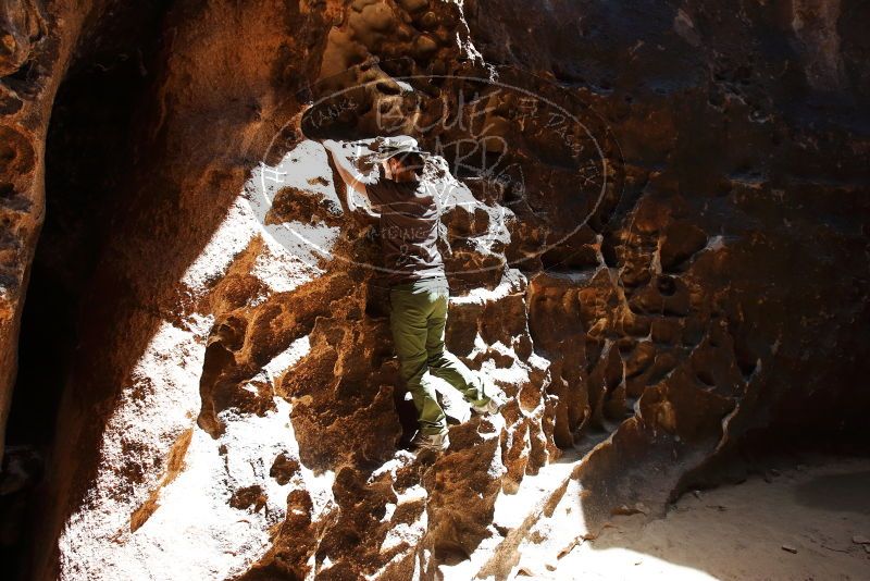 Bouldering in Hueco Tanks on 04/26/2019 with Blue Lizard Climbing and Yoga
Filename: SRM_20190426_1215060.jpg
Aperture: f/5.6
Shutter Speed: 1/320
Body: Canon EOS-1D Mark II
Lens: Canon EF 16-35mm f/2.8 L