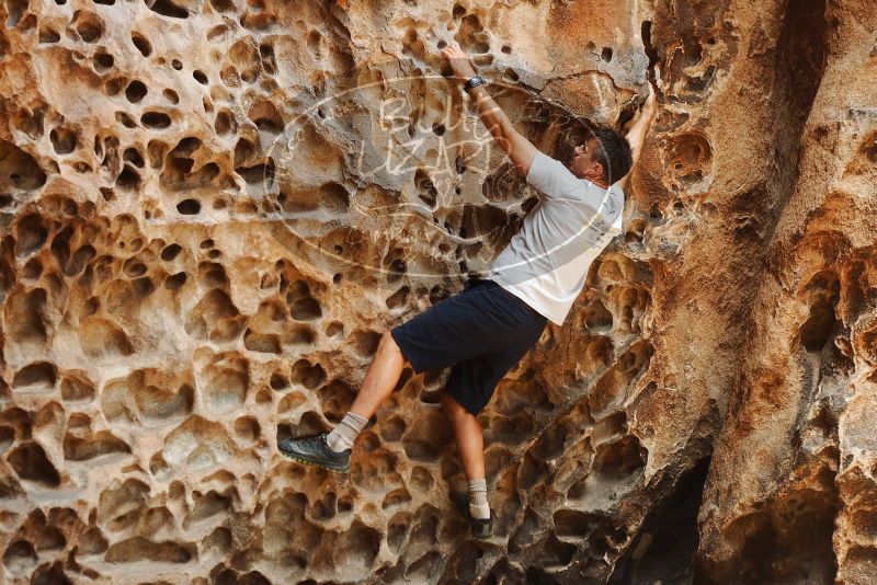 Bouldering in Hueco Tanks on 04/26/2019 with Blue Lizard Climbing and Yoga

Filename: SRM_20190426_1249490.jpg
Aperture: f/4.0
Shutter Speed: 1/320
Body: Canon EOS-1D Mark II
Lens: Canon EF 50mm f/1.8 II