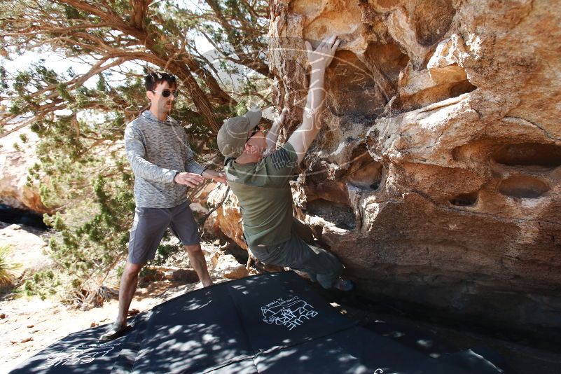 Bouldering in Hueco Tanks on 06/15/2019 with Blue Lizard Climbing and Yoga

Filename: SRM_20190615_0957050.jpg
Aperture: f/5.0
Shutter Speed: 1/320
Body: Canon EOS-1D Mark II
Lens: Canon EF 16-35mm f/2.8 L