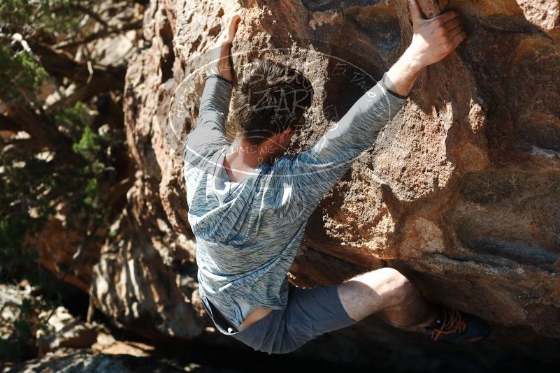 Bouldering in Hueco Tanks on 06/15/2019 with Blue Lizard Climbing and Yoga
Filename: SRM_20190615_1010030.jpg
Aperture: f/3.5
Shutter Speed: 1/640
Body: Canon EOS-1D Mark II
Lens: Canon EF 50mm f/1.8 II