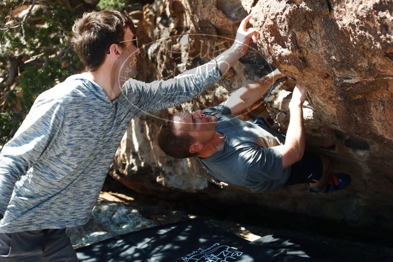 Bouldering in Hueco Tanks on 06/15/2019 with Blue Lizard Climbing and Yoga
Filename: SRM_20190615_1015070.jpg
Aperture: f/3.5
Shutter Speed: 1/500
Body: Canon EOS-1D Mark II
Lens: Canon EF 50mm f/1.8 II