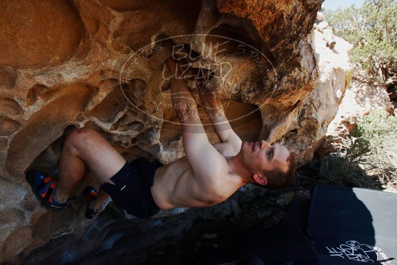 Bouldering in Hueco Tanks on 06/15/2019 with Blue Lizard Climbing and Yoga
Filename: SRM_20190615_1101270.jpg
Aperture: f/5.6
Shutter Speed: 1/500
Body: Canon EOS-1D Mark II
Lens: Canon EF 16-35mm f/2.8 L