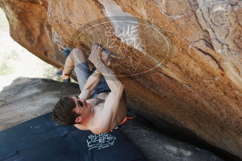 Bouldering in Hueco Tanks on 06/15/2019 with Blue Lizard Climbing and Yoga
Filename: SRM_20190615_1447240.jpg
Aperture: f/4.0
Shutter Speed: 1/320
Body: Canon EOS-1D Mark II
Lens: Canon EF 50mm f/1.8 II