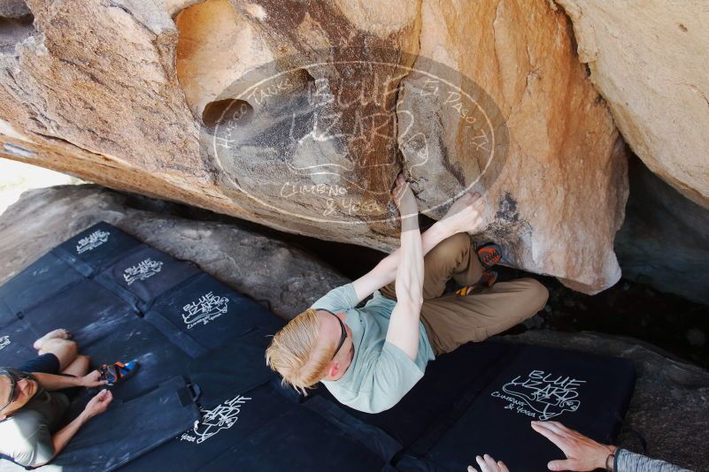 Bouldering in Hueco Tanks on 06/15/2019 with Blue Lizard Climbing and Yoga
Filename: SRM_20190615_1454140.jpg
Aperture: f/4.0
Shutter Speed: 1/250
Body: Canon EOS-1D Mark II
Lens: Canon EF 16-35mm f/2.8 L