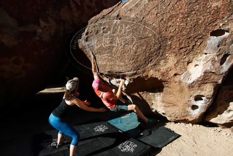 Bouldering in Hueco Tanks on 06/23/2019 with Blue Lizard Climbing and Yoga

Filename: SRM_20190623_0816120.jpg
Aperture: f/5.6
Shutter Speed: 1/320
Body: Canon EOS-1D Mark II
Lens: Canon EF 16-35mm f/2.8 L