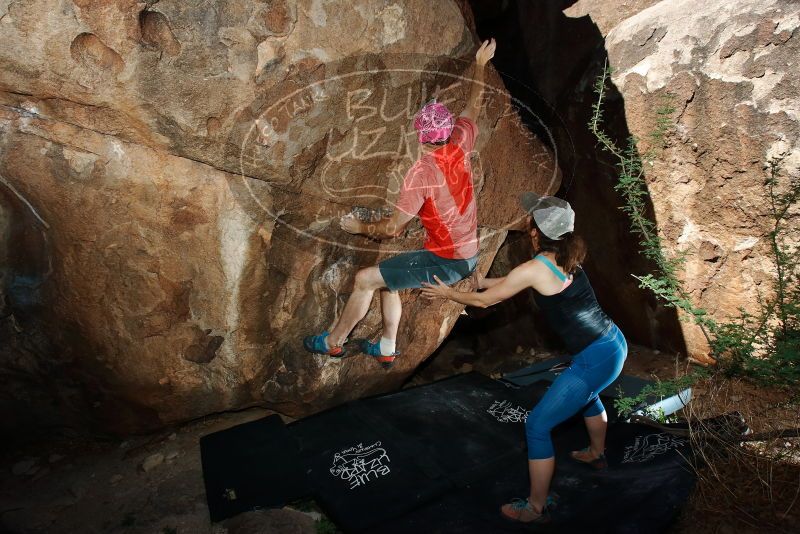 Bouldering in Hueco Tanks on 06/23/2019 with Blue Lizard Climbing and Yoga
Filename: SRM_20190623_1014560.jpg
Aperture: f/8.0
Shutter Speed: 1/200
Body: Canon EOS-1D Mark II
Lens: Canon EF 16-35mm f/2.8 L