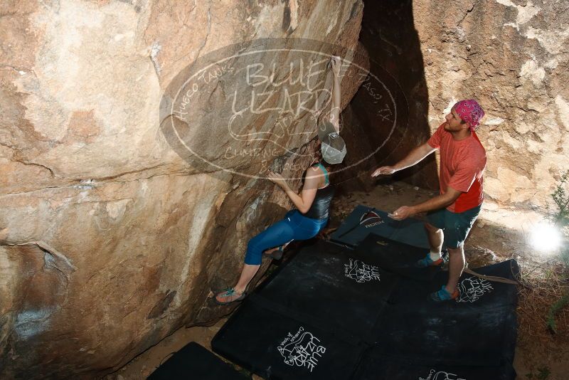 Bouldering in Hueco Tanks on 06/23/2019 with Blue Lizard Climbing and Yoga
Filename: SRM_20190623_1019010.jpg
Aperture: f/8.0
Shutter Speed: 1/200
Body: Canon EOS-1D Mark II
Lens: Canon EF 16-35mm f/2.8 L