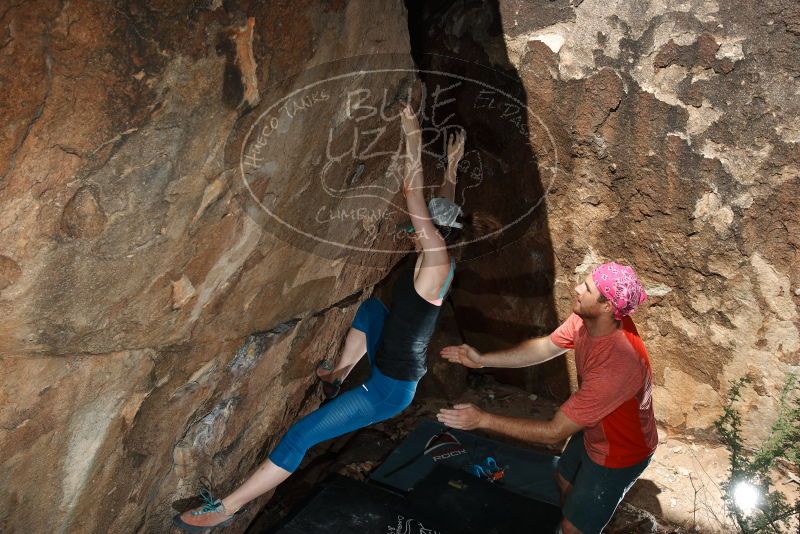 Bouldering in Hueco Tanks on 06/23/2019 with Blue Lizard Climbing and Yoga
Filename: SRM_20190623_1024260.jpg
Aperture: f/6.3
Shutter Speed: 1/250
Body: Canon EOS-1D Mark II
Lens: Canon EF 16-35mm f/2.8 L