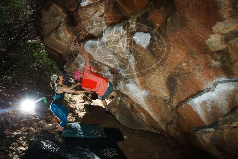 Bouldering in Hueco Tanks on 06/23/2019 with Blue Lizard Climbing and Yoga

Filename: SRM_20190623_1127190.jpg
Aperture: f/8.0
Shutter Speed: 1/250
Body: Canon EOS-1D Mark II
Lens: Canon EF 16-35mm f/2.8 L