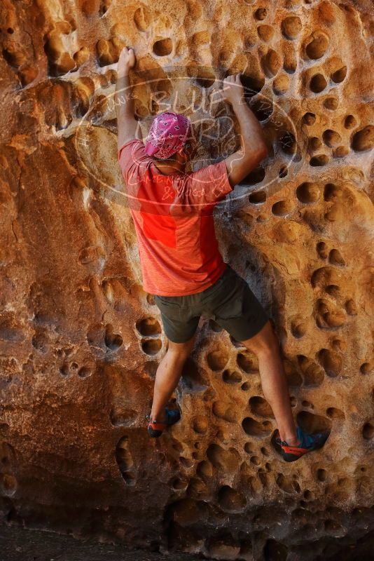 Bouldering in Hueco Tanks on 06/23/2019 with Blue Lizard Climbing and Yoga
Filename: SRM_20190623_1310460.jpg
Aperture: f/4.0
Shutter Speed: 1/125
Body: Canon EOS-1D Mark II
Lens: Canon EF 50mm f/1.8 II