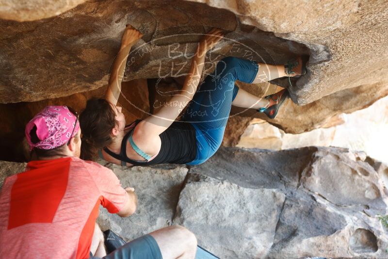 Bouldering in Hueco Tanks on 06/23/2019 with Blue Lizard Climbing and Yoga
Filename: SRM_20190623_1514580.jpg
Aperture: f/4.0
Shutter Speed: 1/160
Body: Canon EOS-1D Mark II
Lens: Canon EF 50mm f/1.8 II