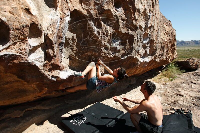 Bouldering in Hueco Tanks on 06/28/2019 with Blue Lizard Climbing and Yoga
Filename: SRM_20190628_0958330.jpg
Aperture: f/5.6
Shutter Speed: 1/500
Body: Canon EOS-1D Mark II
Lens: Canon EF 16-35mm f/2.8 L