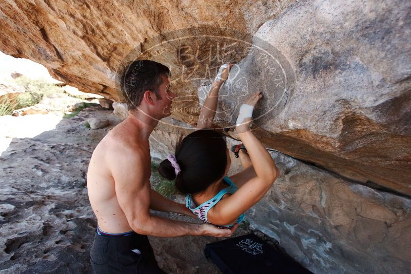 Bouldering in Hueco Tanks on 06/28/2019 with Blue Lizard Climbing and Yoga
Filename: SRM_20190628_1200000.jpg
Aperture: f/5.6
Shutter Speed: 1/400
Body: Canon EOS-1D Mark II
Lens: Canon EF 16-35mm f/2.8 L