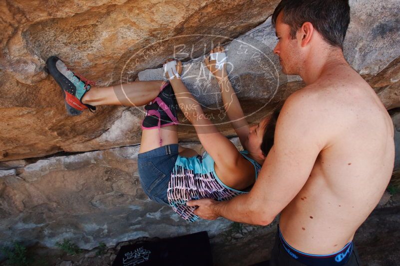 Bouldering in Hueco Tanks on 06/28/2019 with Blue Lizard Climbing and Yoga
Filename: SRM_20190628_1204470.jpg
Aperture: f/5.6
Shutter Speed: 1/400
Body: Canon EOS-1D Mark II
Lens: Canon EF 16-35mm f/2.8 L