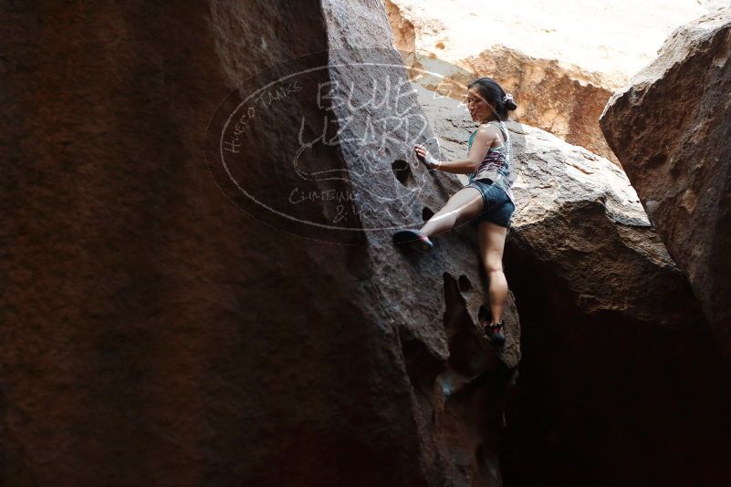 Bouldering in Hueco Tanks on 06/28/2019 with Blue Lizard Climbing and Yoga
Filename: SRM_20190628_1646250.jpg
Aperture: f/3.2
Shutter Speed: 1/640
Body: Canon EOS-1D Mark II
Lens: Canon EF 50mm f/1.8 II