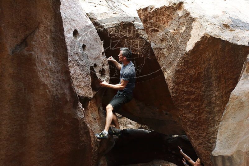 Bouldering in Hueco Tanks on 06/28/2019 with Blue Lizard Climbing and Yoga

Filename: SRM_20190628_1655520.jpg
Aperture: f/3.2
Shutter Speed: 1/250
Body: Canon EOS-1D Mark II
Lens: Canon EF 50mm f/1.8 II