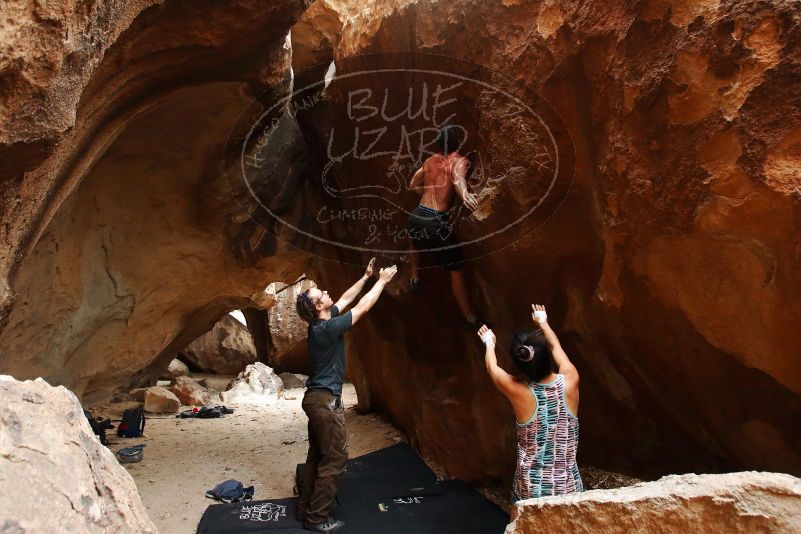 Bouldering in Hueco Tanks on 06/28/2019 with Blue Lizard Climbing and Yoga
Filename: SRM_20190628_1721500.jpg
Aperture: f/5.0
Shutter Speed: 1/160
Body: Canon EOS-1D Mark II
Lens: Canon EF 16-35mm f/2.8 L
