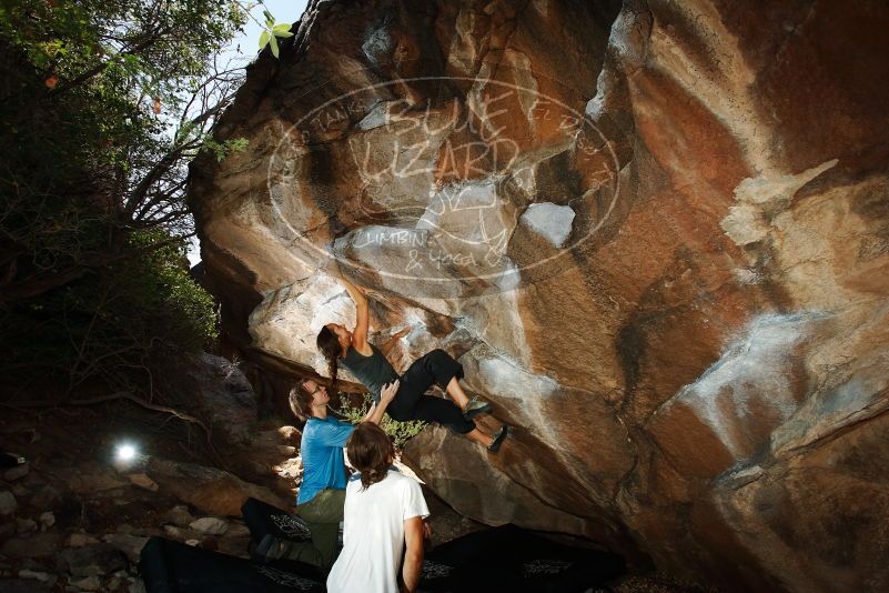 Bouldering in Hueco Tanks on 08/02/2019 with Blue Lizard Climbing and Yoga

Filename: SRM_20190802_1103351.jpg
Aperture: f/5.6
Shutter Speed: 1/250
Body: Canon EOS-1D Mark II
Lens: Canon EF 16-35mm f/2.8 L
