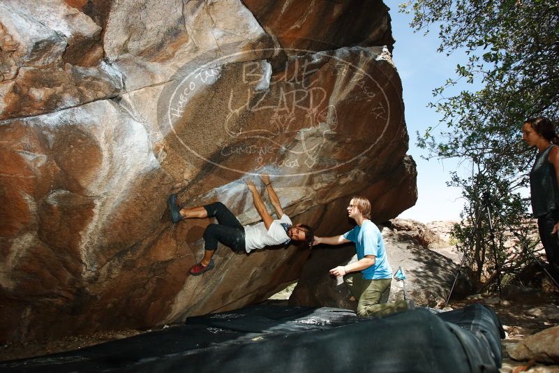 Bouldering in Hueco Tanks on 08/02/2019 with Blue Lizard Climbing and Yoga

Filename: SRM_20190802_1127260.jpg
Aperture: f/5.6
Shutter Speed: 1/250
Body: Canon EOS-1D Mark II
Lens: Canon EF 16-35mm f/2.8 L