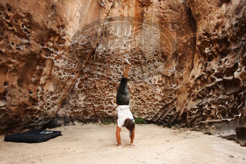 Bouldering in Hueco Tanks on 08/02/2019 with Blue Lizard Climbing and Yoga
Filename: SRM_20190802_1441340.jpg
Aperture: f/5.6
Shutter Speed: 1/125
Body: Canon EOS-1D Mark II
Lens: Canon EF 16-35mm f/2.8 L