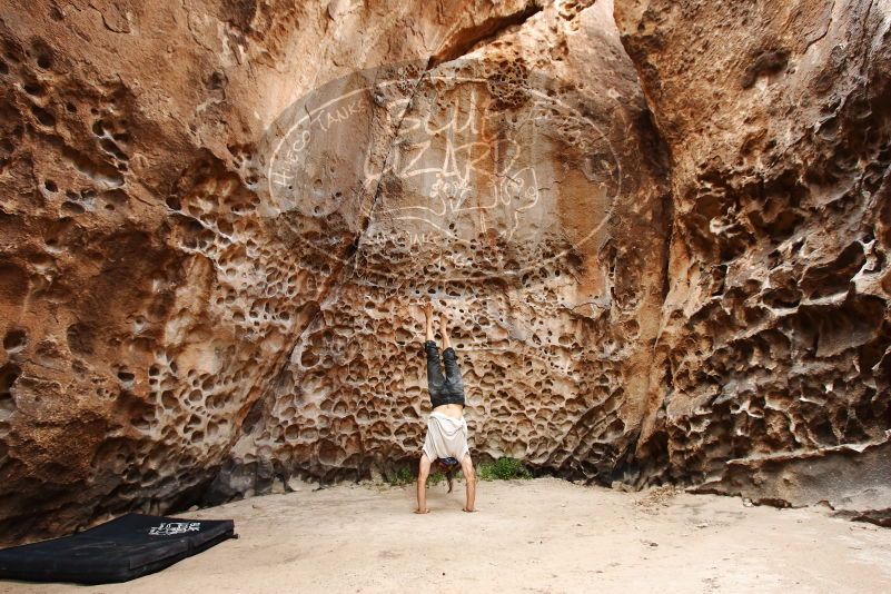 Bouldering in Hueco Tanks on 08/02/2019 with Blue Lizard Climbing and Yoga

Filename: SRM_20190802_1441570.jpg
Aperture: f/5.6
Shutter Speed: 1/100
Body: Canon EOS-1D Mark II
Lens: Canon EF 16-35mm f/2.8 L