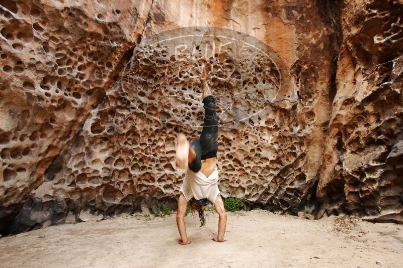 Bouldering in Hueco Tanks on 08/02/2019 with Blue Lizard Climbing and Yoga
Filename: SRM_20190802_1442070.jpg
Aperture: f/5.6
Shutter Speed: 1/100
Body: Canon EOS-1D Mark II
Lens: Canon EF 16-35mm f/2.8 L
