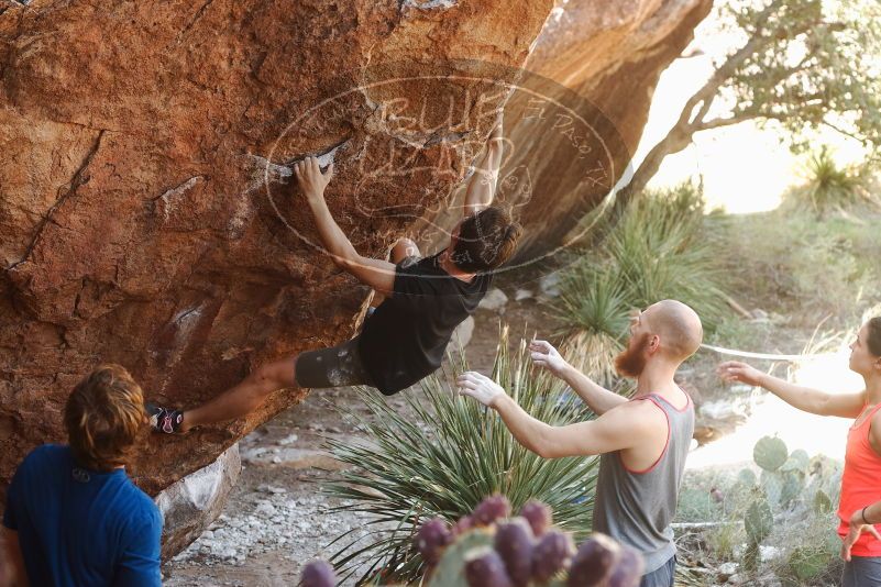 Bouldering in Hueco Tanks on 08/31/2019 with Blue Lizard Climbing and Yoga

Filename: SRM_20190831_1100170.jpg
Aperture: f/4.0
Shutter Speed: 1/160
Body: Canon EOS-1D Mark II
Lens: Canon EF 50mm f/1.8 II