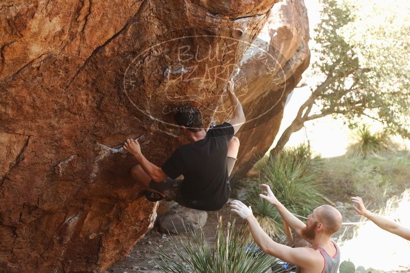 Bouldering in Hueco Tanks on 08/31/2019 with Blue Lizard Climbing and Yoga

Filename: SRM_20190831_1100400.jpg
Aperture: f/4.0
Shutter Speed: 1/200
Body: Canon EOS-1D Mark II
Lens: Canon EF 50mm f/1.8 II